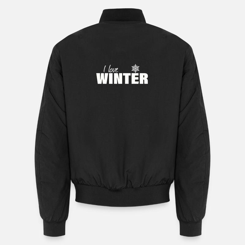 I LOVE WINTER Unisex Bomberjacke
