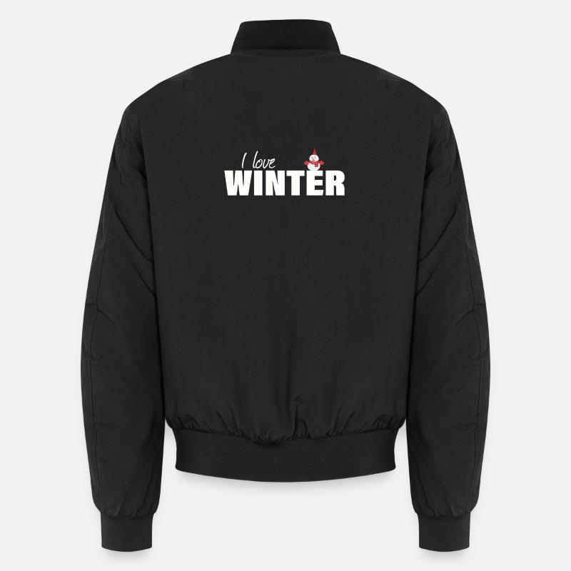 I LOVE WINTER Unisex Bomberjacke