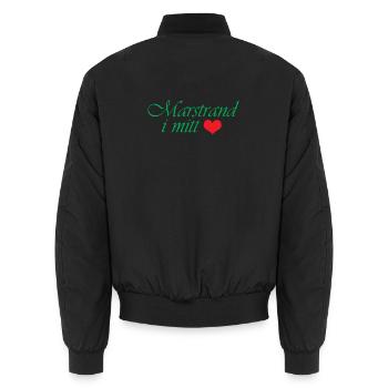 Marstrand in meinem Herzen - Unisex Bomberjacke - Schwarz - Hinten - AI Model Male 185 light (185cm)