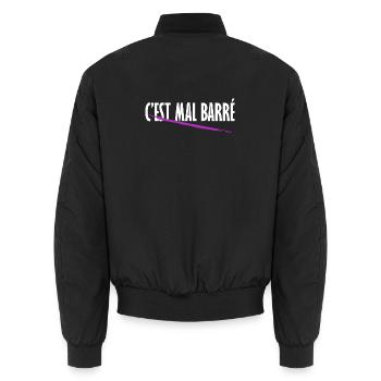 C'est mal barré - Bomber unisexe - noir - Dos - AI Model Male 185 light (185cm)