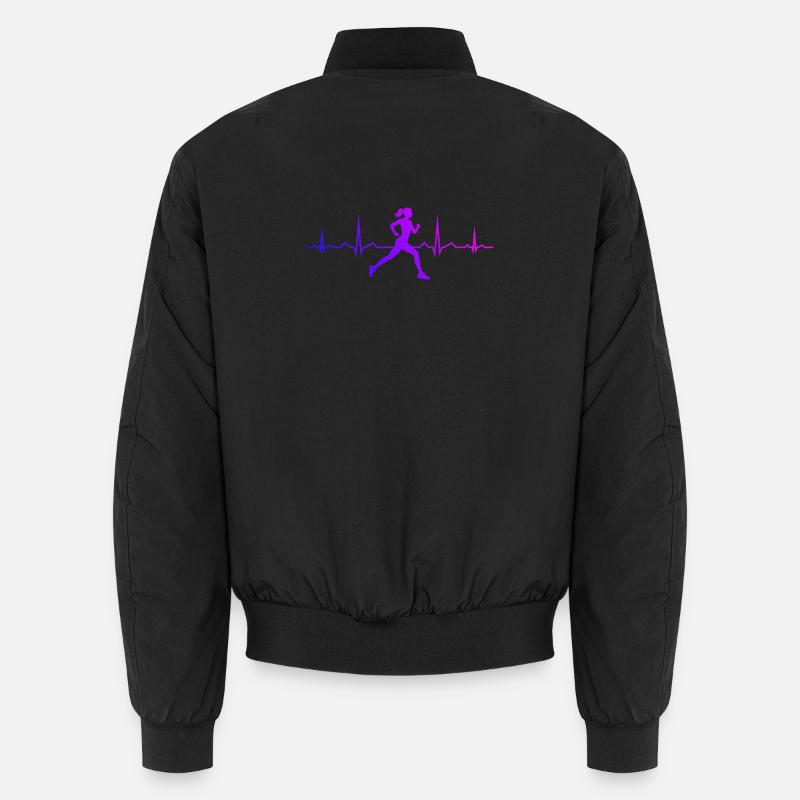 Geschenkidee für eine Running mit Running - Unisex Bomberjacke - Schwarz