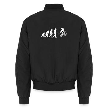 Idée cadeau pour le cycliste de BMX avec BMX freestyle - Bomber unisexe - noir - Dos - AI Model Male 185 light (185cm)