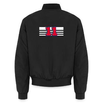 Numéro 11 France - Bomber unisexe - noir - Dos - AI Model Male 185 light (185cm)