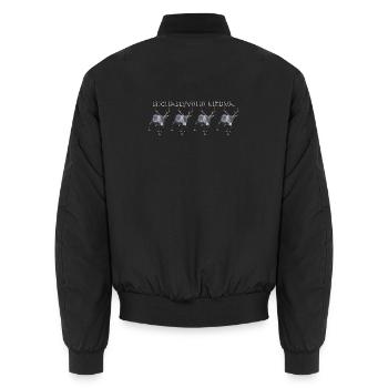 Shchaslyvoho Rizdva - Bomber unisexe - noir - Dos - AI Model Male 185 light (185cm)