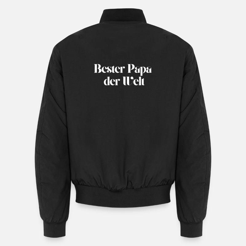 Bester Papa der Welt - Unisex Bomberjacke - Schwarz