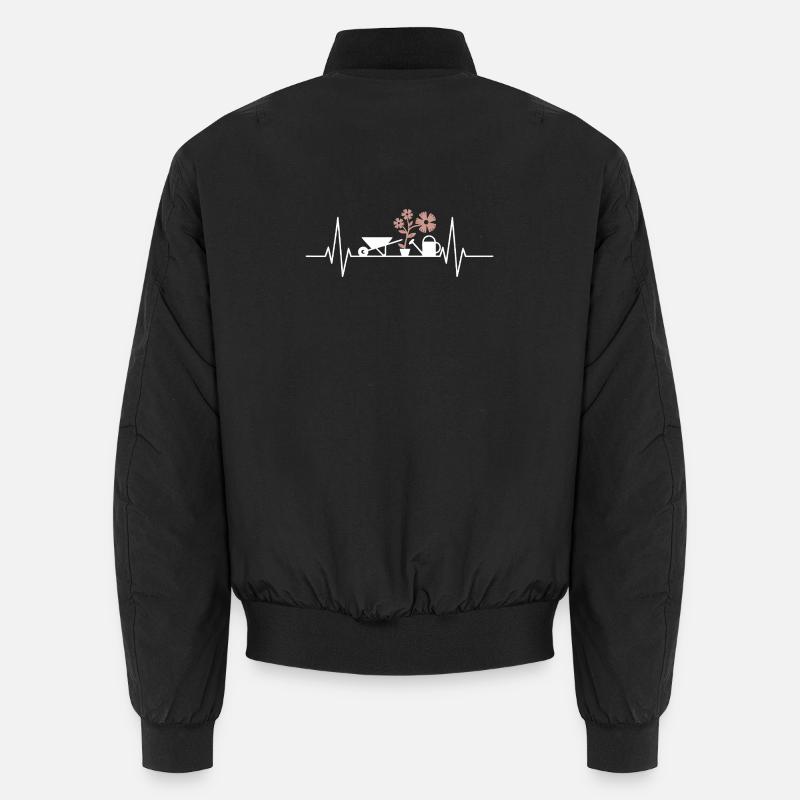 heartbeat Garten Gärtner Gärtner - Unisex Bomberjacke - Schwarz