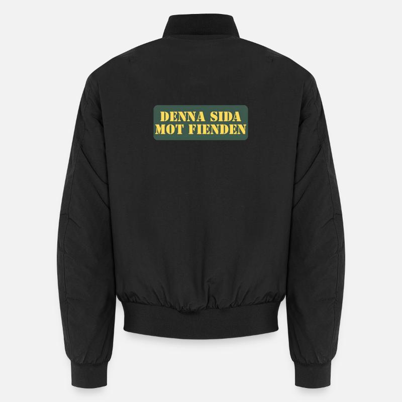 Diese Seite gegen den Feind - Unisex Bomberjacke - Schwarz