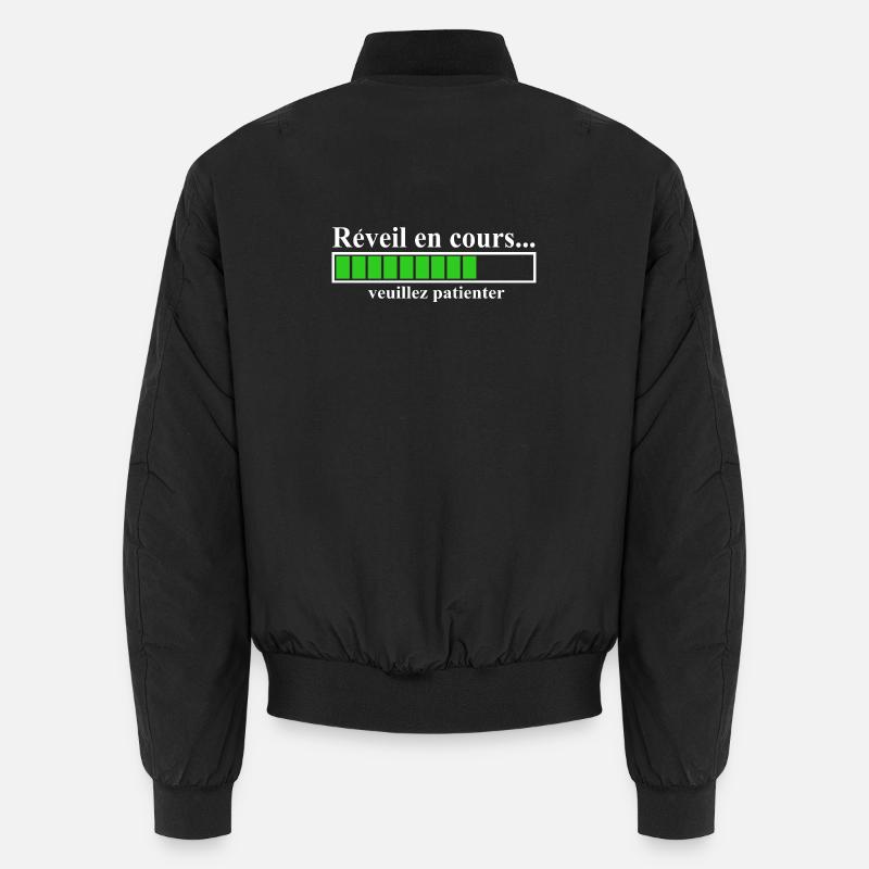 Ladeanzeige, Wecker läuft: Unisex Bomberjacke