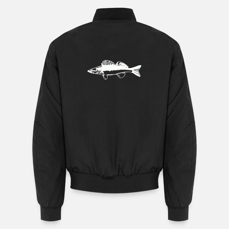 Fish with water movement Unisex Bomber Jacket