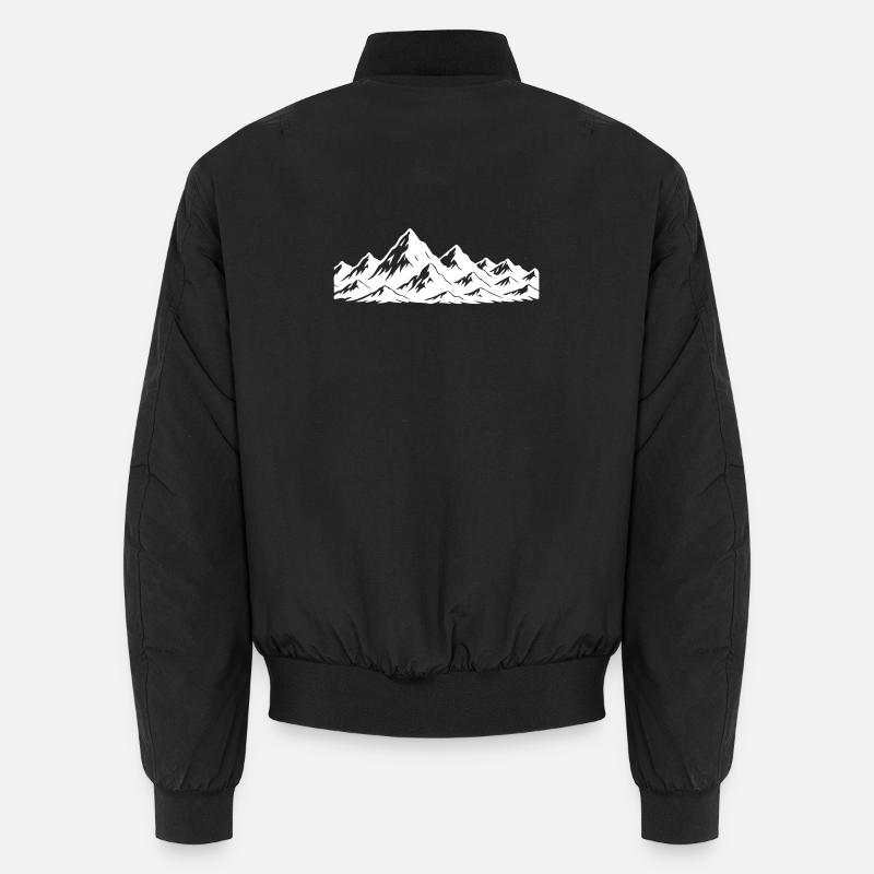 Mountains Symbol Alps - Unisex Bomber Jacket - black