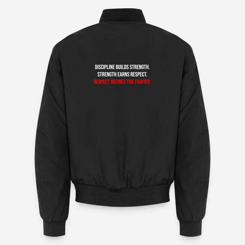 Fight Forge : Citation du combattant Discipline & Force Bomber unisexe