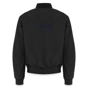 Sweat à capuche à graffiti de Paris - Bomber unisexe - noir - Dos - AI Model Male 185 light (185cm)