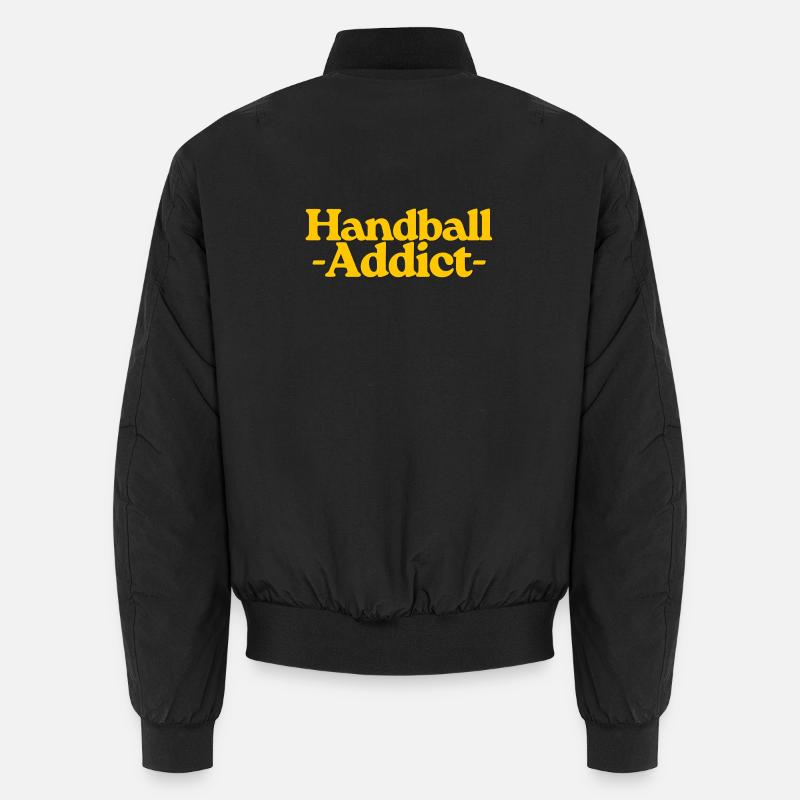 Addicted to Handball - Unisex Bomber Jacket - black
