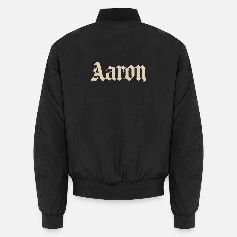 Aaron Name - Unisex Bomberjacke - Schwarz