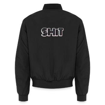 Scheiße - Unisex Bomberjacke - Schwarz - Hinten - AI Model Male 185 light (185cm)