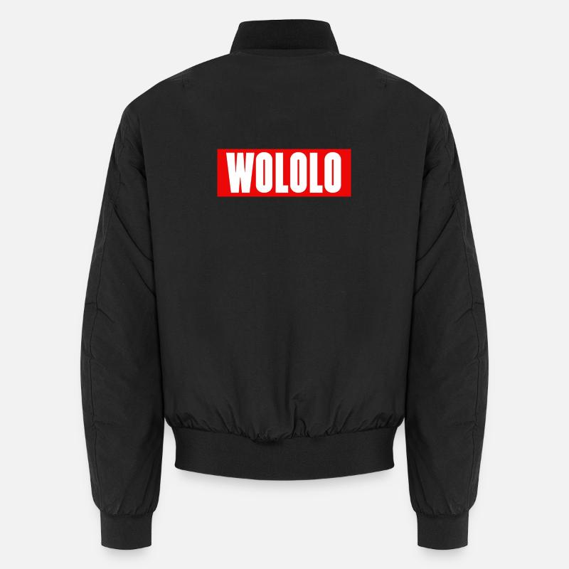 Wololo - 1 - Mobii_3 Edition - Red&White Unisex Bomber Jacket