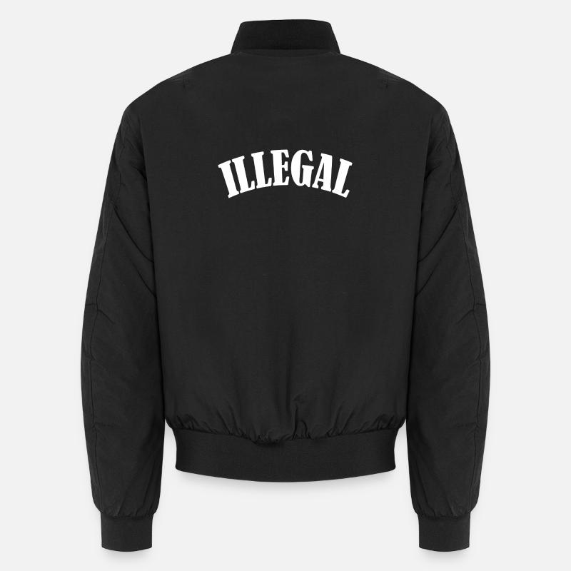 illegal lawless unlawfully unlawful demo Unisex Bomber Jacket