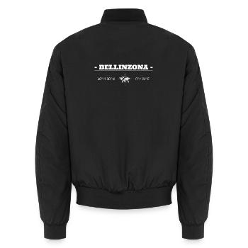 Coordinates Bellinzona - Unisex Bomber Jacket - black - Back - AI Model Male 185 light (185cm)