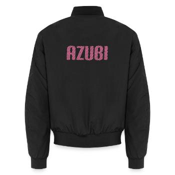 Azubi Tshirt 6 23 rosa - Unisex Bomberjacke - Schwarz - Hinten - AI Model Male 185 light (185cm)