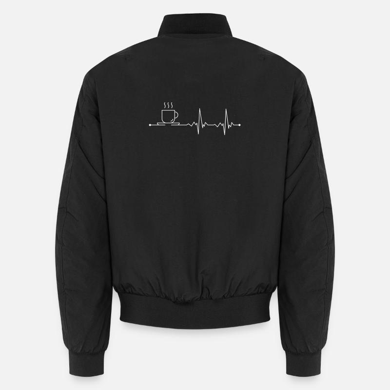 Café Pulse Line Art Bomber unisexe