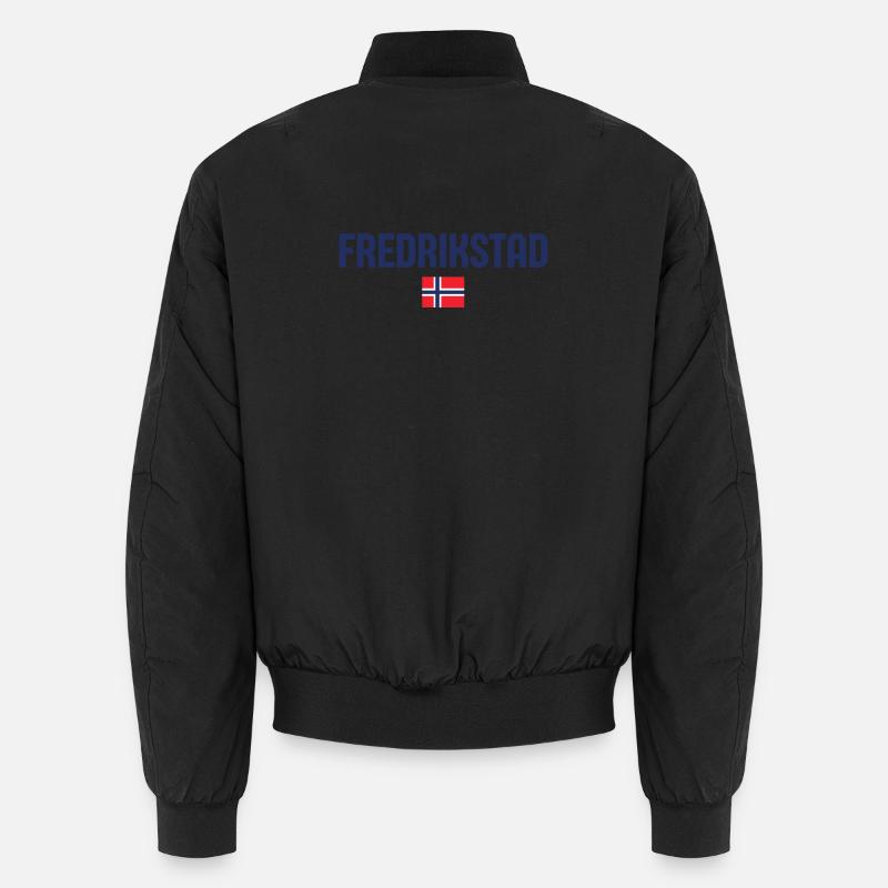 Vibrant Fredrikstad Design - Bomber unisexe - noir