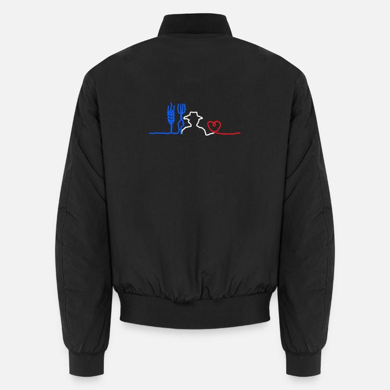 Das Herz des 🇫🇷 Bauern Unisex Bomberjacke