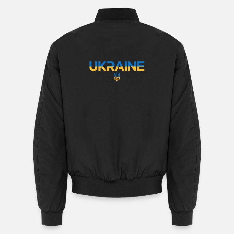 Drapeau de l’Ukraine Trident Emblem Art Bomber unisexe