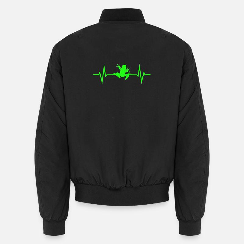 Frog Heartbeat ECG Bomber unisexe