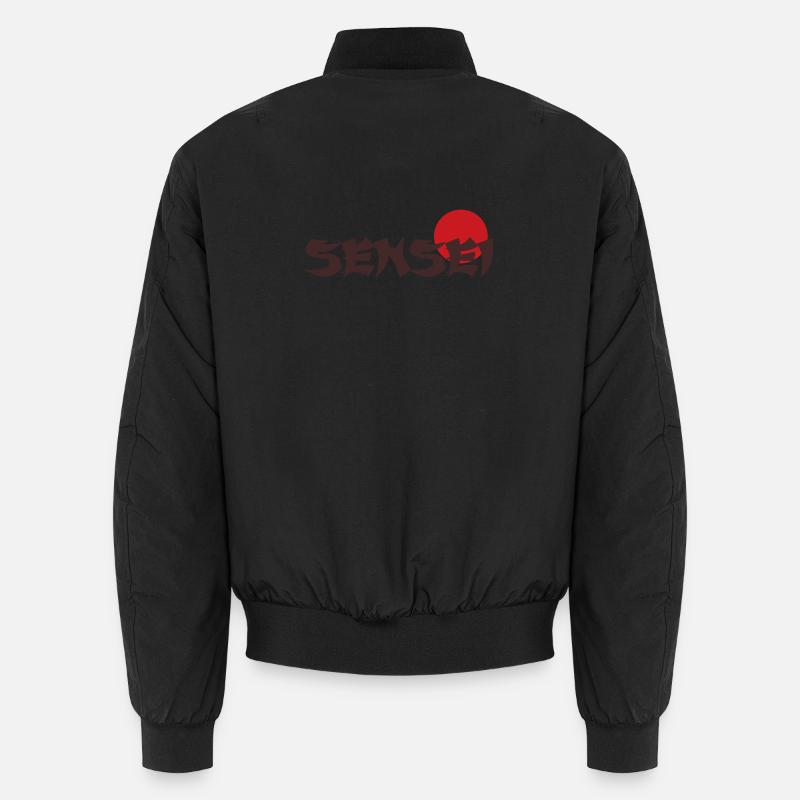 Sensei Text japan - Unisex Bomberjacke - Schwarz