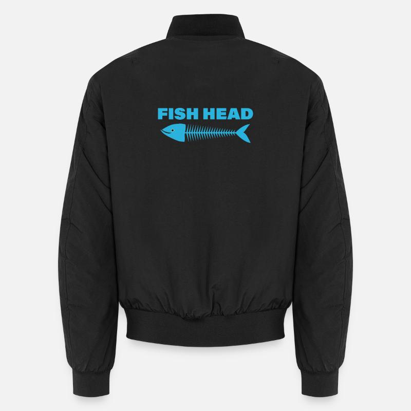 FISH HEAD - Unisex Bomberjacke - Schwarz