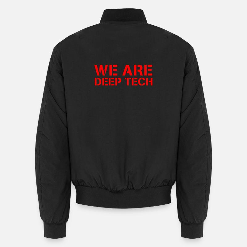 We Are Deep Tech - Unisex Bomber Jacket - black