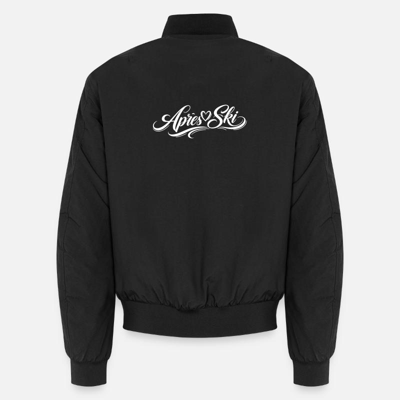 Après-ski heart - Unisex Bomber Jacket - black