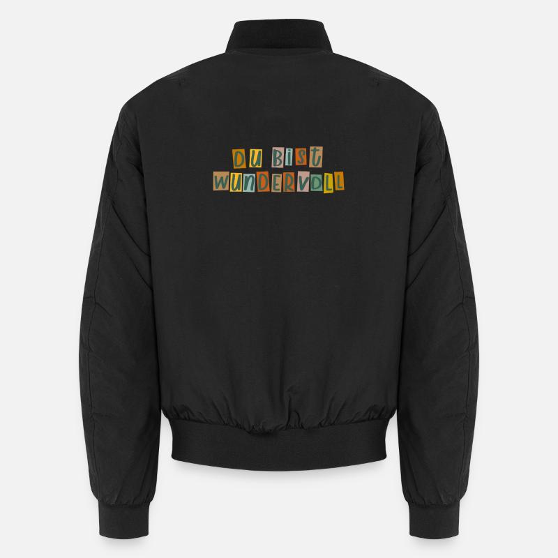 Du bist wundervoll  Unisex Bomberjacke