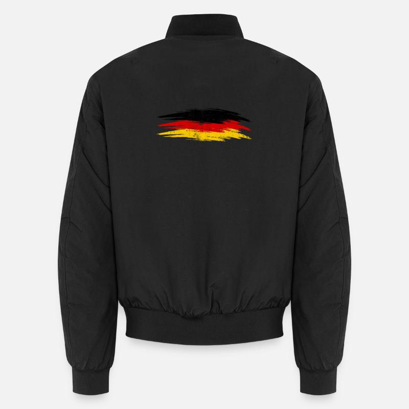 Deutsche Flagge Pinsel Unisex Bomberjacke