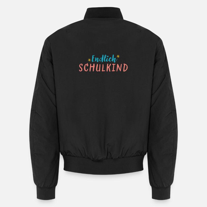 Endlich Schulkind - Unisex Bomberjacke - Schwarz