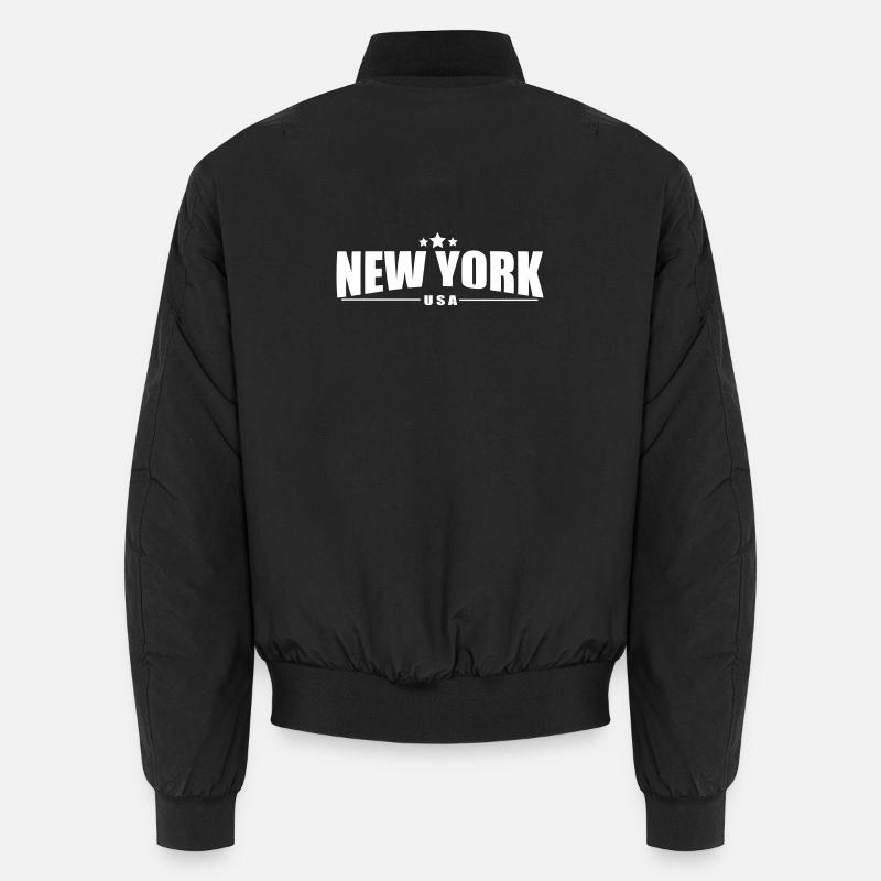 New York, États-Unis - Bomber unisexe - noir