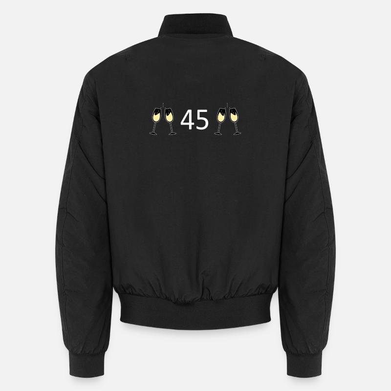 45e anniversaire 45e anniversaire 45 numéro 45 blanc Bomber unisexe
