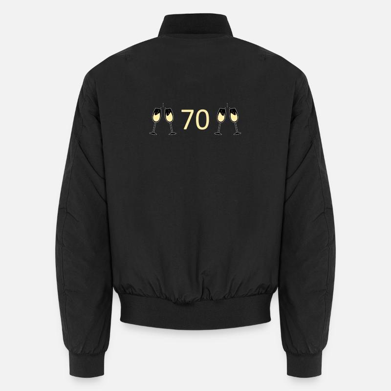 70e anniversaire 70e anniversaire 70 numéro 70 blanc Bomber unisexe