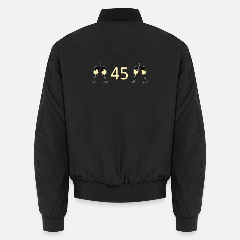 45e anniversaire 45e anniversaire 45 numéro 45 blanc Bomber unisexe