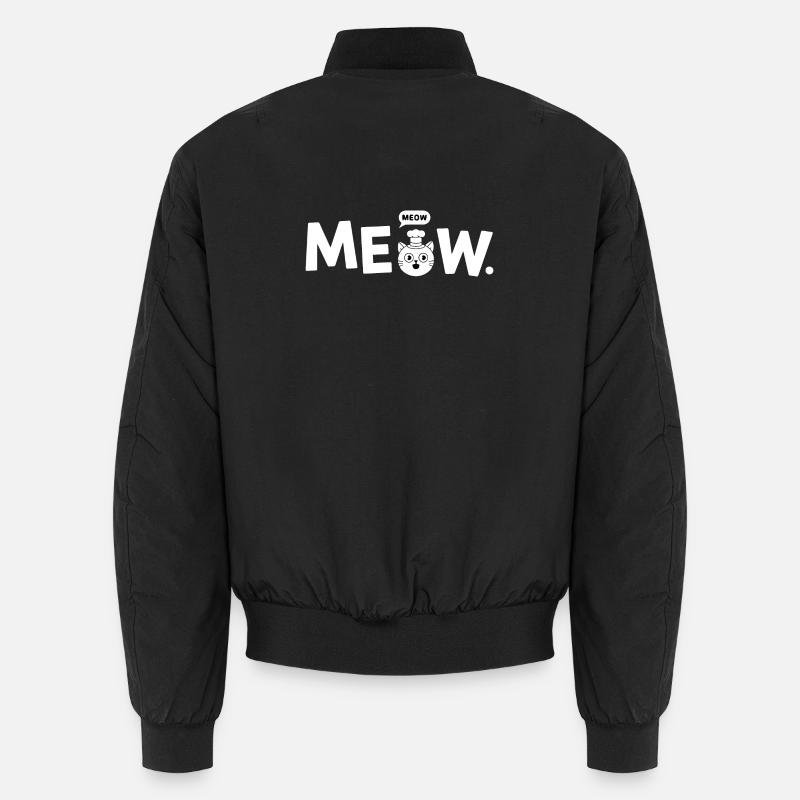 Miau Chef Katze - Unisex Bomberjacke - Schwarz
