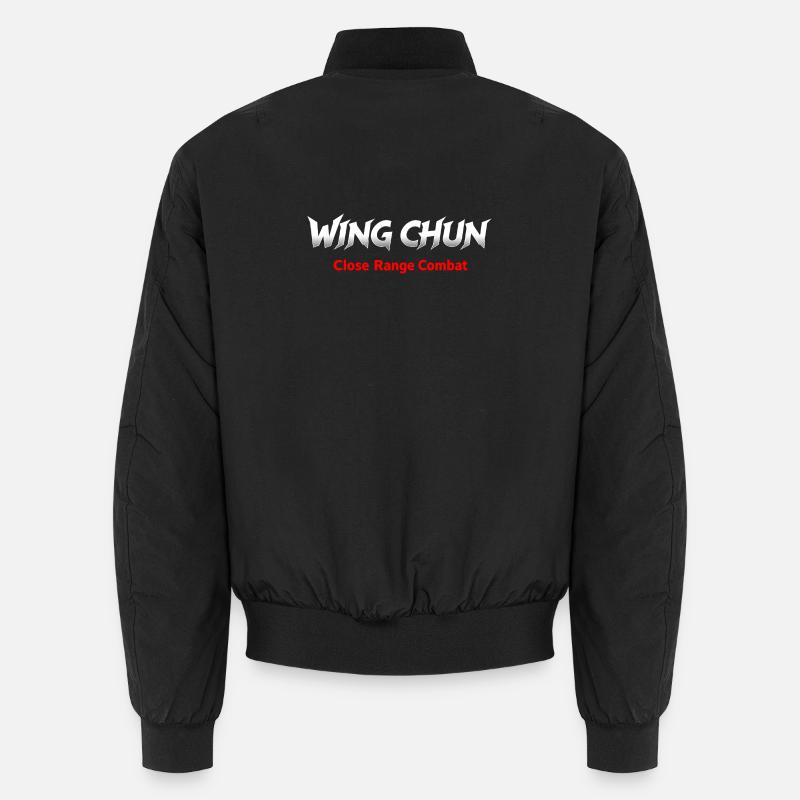 Maillot de combat rapproché Wing Chun blanc rouge Bomber unisexe