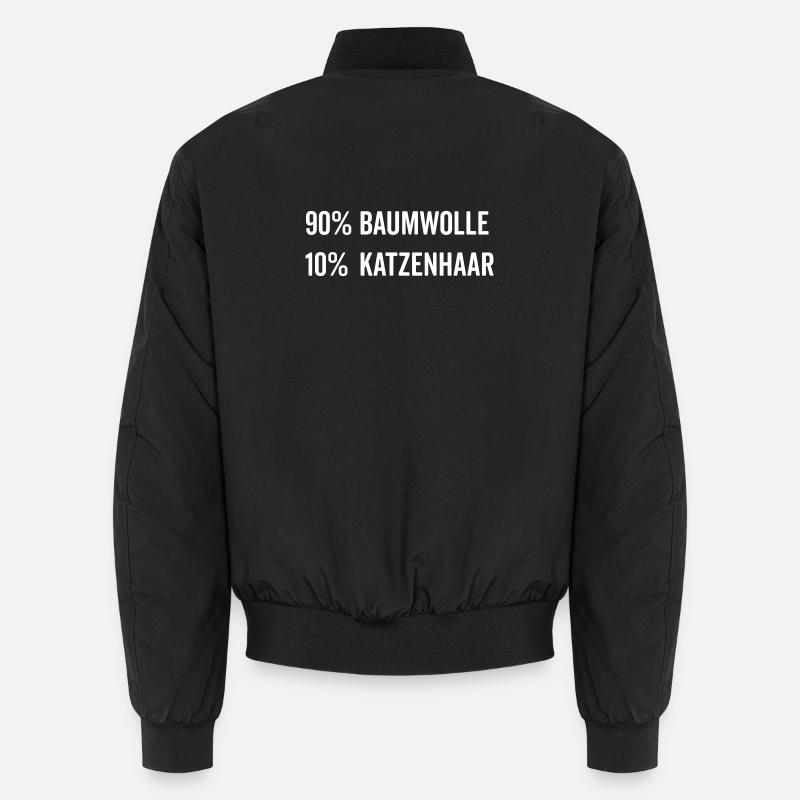 Baumwolle Katzenhaar Unisex Bomberjacke