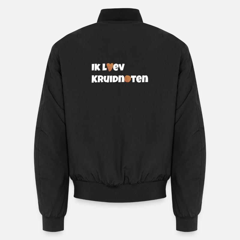 J’adore les kruidnoten - Bomber unisexe - noir