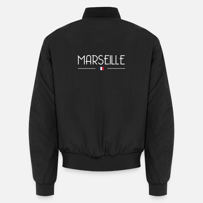 Marseille - Bomber unisexe - noir