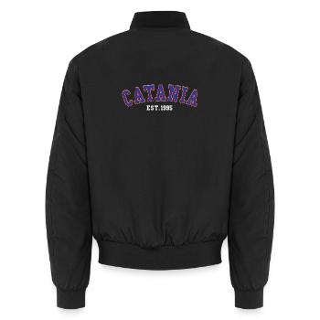 Catania gegründet 1995 - Unisex Bomberjacke - Schwarz - Hinten - AI Model Male 185 light (185cm)