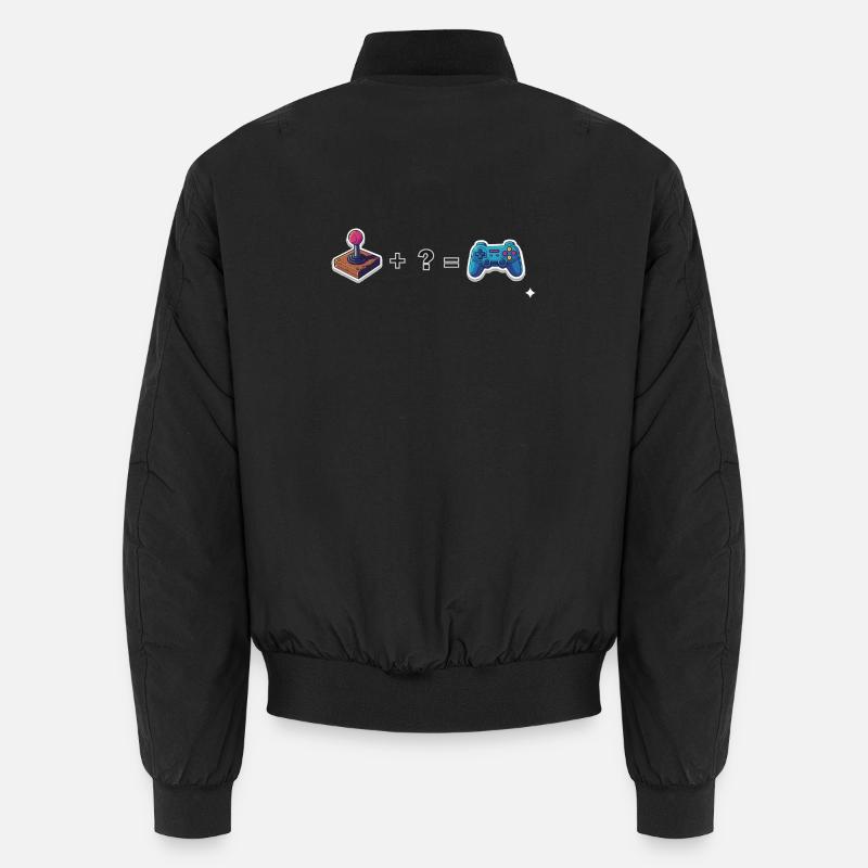 Retro joystick meets gamepad Unisex Bomber Jacket
