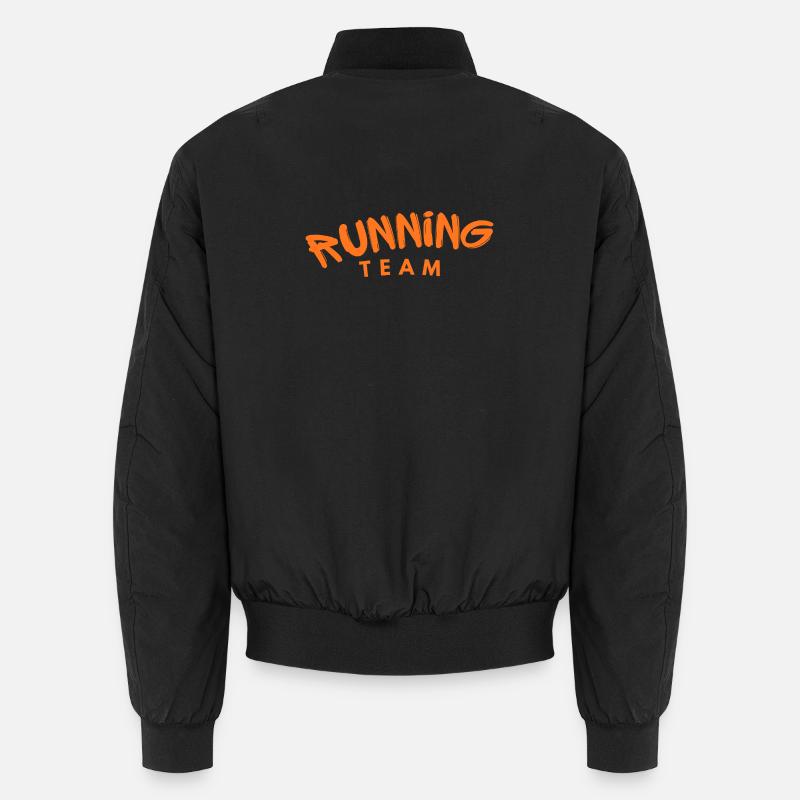 Running Team - Unisex Bomberjacke - Schwarz