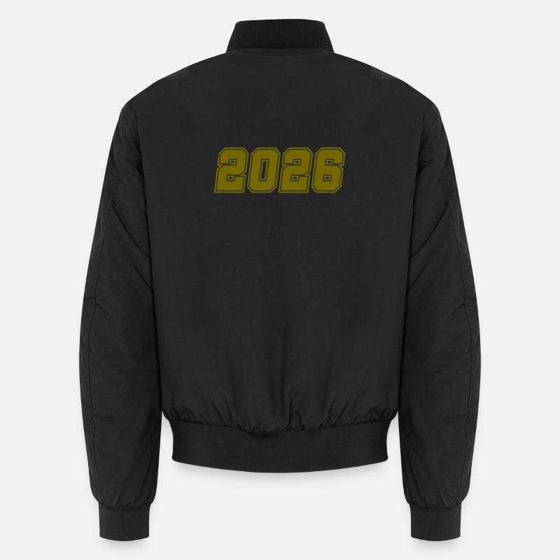2026- - Unisex Bomber Jacket - black