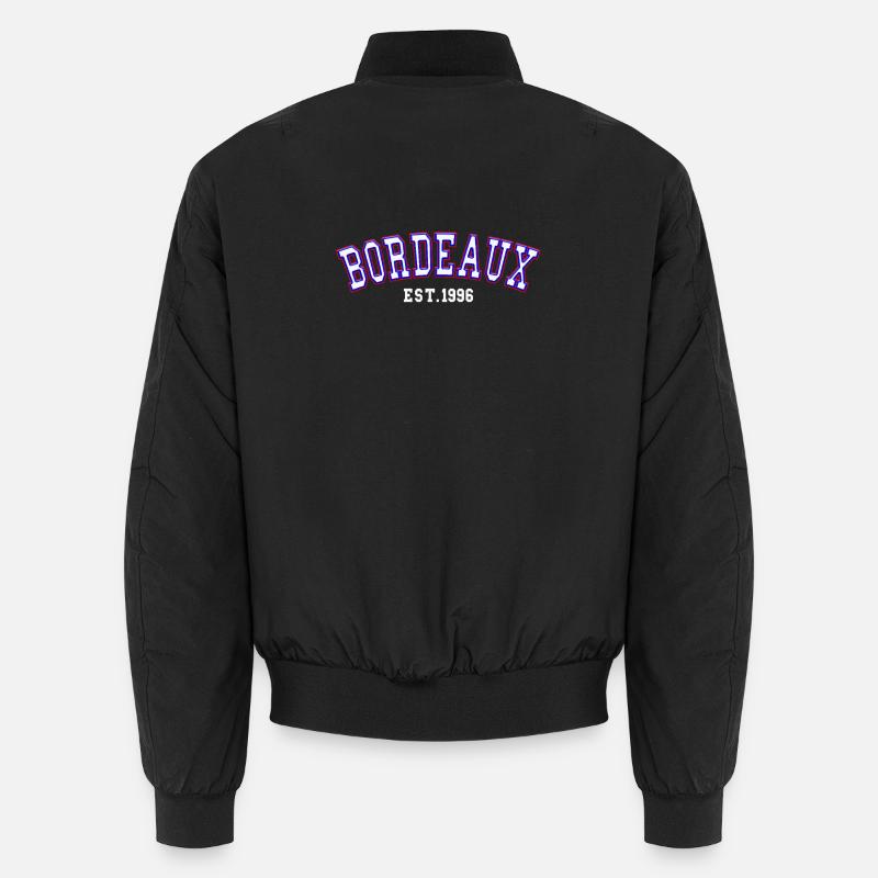 Bordeaux Est. 1996 - Unisex Bomber Jacket - black