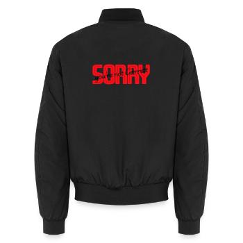 Sorry you are not Garrett - Unisex Bomberjacke - Schwarz - Hinten - AI Model Male 185 light (185cm)